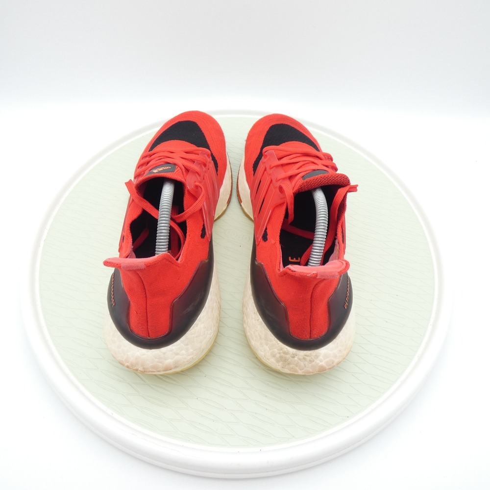 Adidas Ultraboost 21 Solar Red Core Black Running Shoes FY0387 Mens Size 11 - Picture 5 of 9